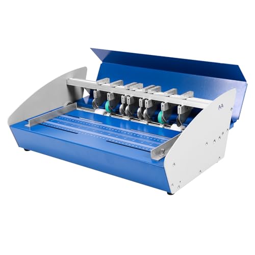 Hubxinly 460mm Multi-Function Electric Creaser Scorer with Scale Ruler Heavy Duty Metal Paper Creaser Scorer for Photos Documents Menus Envelopes Note