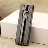 KATZONE - Retro Flint Ignite Windproof Single Torch Cigarette/Cigar Lighter (Dark Gray)