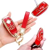 LCWPJWWS for Mercedes Benz Key Fob Cover,Soft TPU 360 Degree Protection for 2019-2021 A-Class C-Class G-Class,2018-2021 S-Class,2017-2021 E-Class Car Key Shell Case