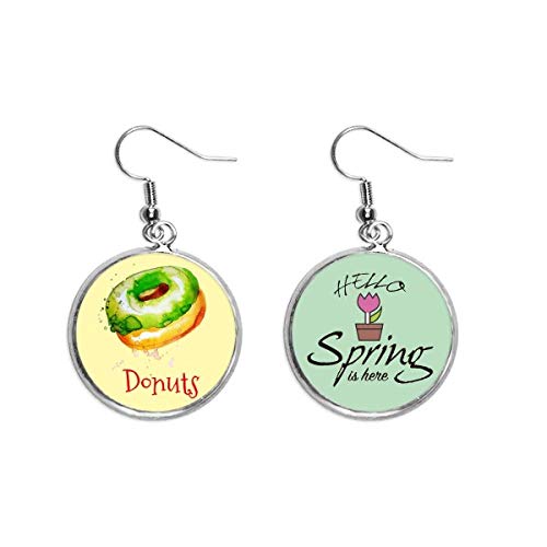 Pendientes de primavera para looks coloridos y paseos bajo el sol joyas dona verde pintada