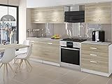 Quincy  Cucina Completa Modulare Lineare L 180cm 6 pz  Piano di Lavoro Incluso  Set di mobili da Cucina Moderni