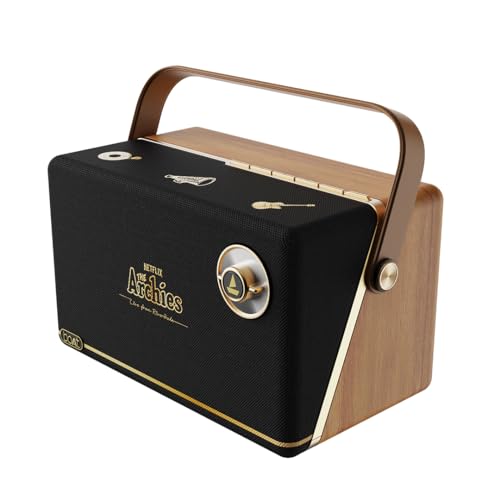 Image of Boat Stone Majestic Archies Edition Bluetooth Speaker w / 90W Signature Sound, 6 HRS Playtime, Dual Full Range Drivers + Built-in Subwoofer, Dual EQ Modes: Movies & Music(Black Jukebox)