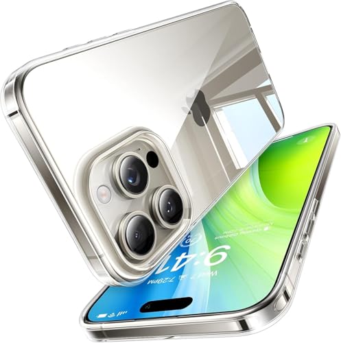 TORRAS iPhone 16 Pro 用 ケース【98%透明度・黄変防止】 透明 黄変防止 米軍MIL規格 耐衝撃 ストラップホール付き 6.3 インチ アイフォン 16 Pro 用「Diamond Clear」 クリア