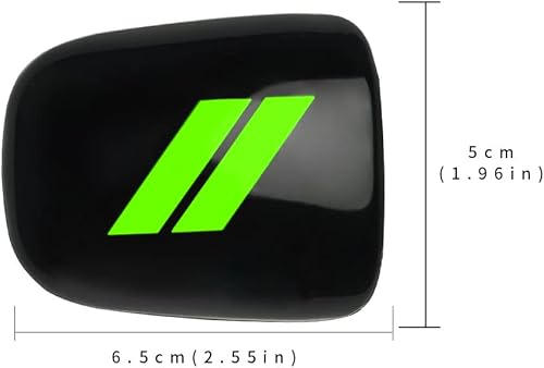 Vista 50 de auovo Gear Shift Knob Cover Trim for Charger Accessories Challenger 2015-2023 / Durango 2016-2024 (Black-Red)