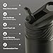 Stainless Steel Ranger Water Bottle with Easy Sip Straw 26oz - Black