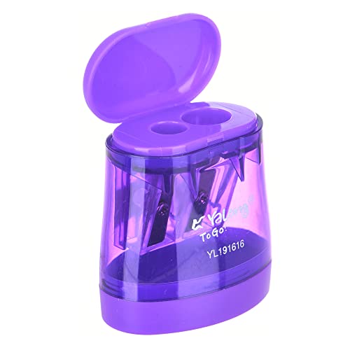 Maayergy Plastic sharpener 2 eyes with lid yalong no:yl-60_yl191616