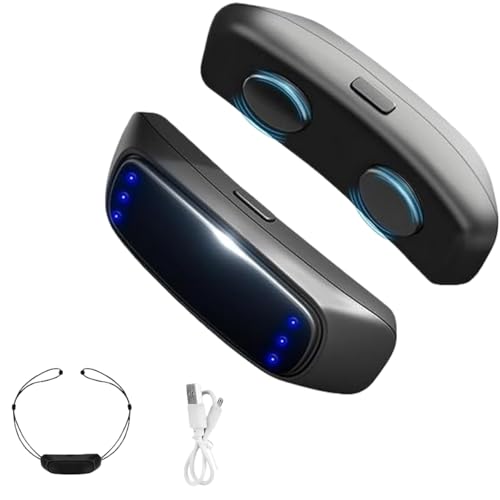 Snore Zero EMS Anti Schnarch Vorrichtung, Maskenfreie Schlafapnoe Gerät mit EMS-Technologie, 6 Intensitätsstufen, Wasserfest Tragbar Reisefreundlich, Für Sanften Schlaf & Verbesserte Schlafqualität