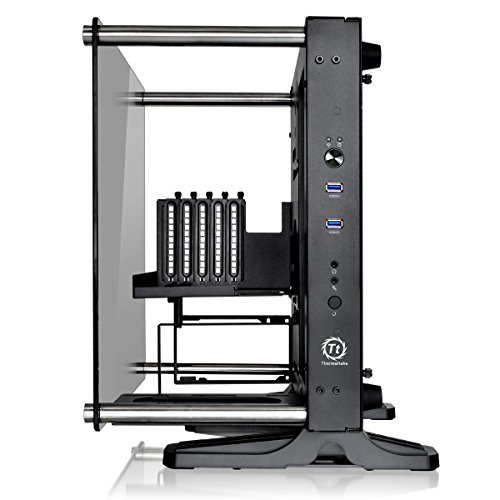 Gabinete TT Core P1 TG Black/Wall Mount/Tempered Glass, Thermaltake, CA1H900T1WN00
