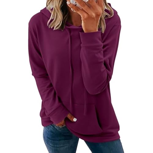 onlypuff Womens Hoodies Trendy Fall Outfit Drawstring Hooded Sweatshirt
