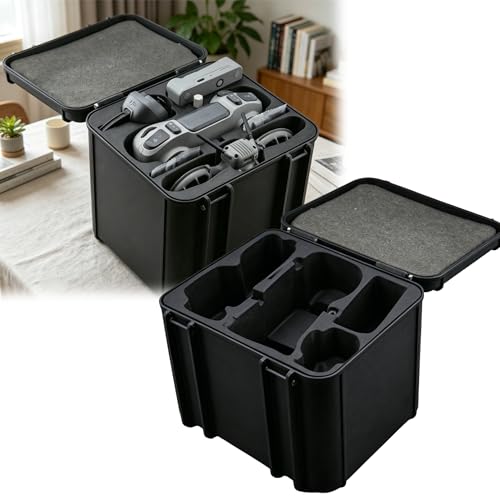 Image of Rugged Carry Case Compatible with DJI Neo 2, FPV Controller 3 & Motion Controller 3, All-in-One Drone Storage Case with Foam Protection & Battery Compartments