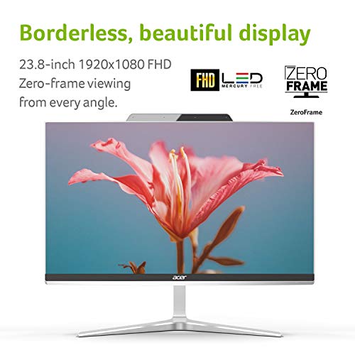 Acer-Aspire-Z24-890-UA91-AIO-Desktop-238-inches-Full-HD-9th-Gen-Intel-Core-i5-9400T-12GB-DDR4-512GB-SSD-80211ac-Wifi-USB-31-Type-C-Wireless-Keyboard-and-Mouse-Windows-10-Home-Silver