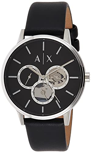 Armani Exchange Montre pour Homme , Multifonction en Acier Inoxydable Recyclé à Au Moins 50 %, AX2745