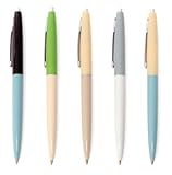 Kikkerland Retro Pens, Set of 5, Multi (4308-A)