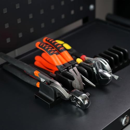 Image of 44 PCS Plier Organizer for Toolbox & Tool Drawer, Modular Desgin (12 Slots-Magnetic Orange)