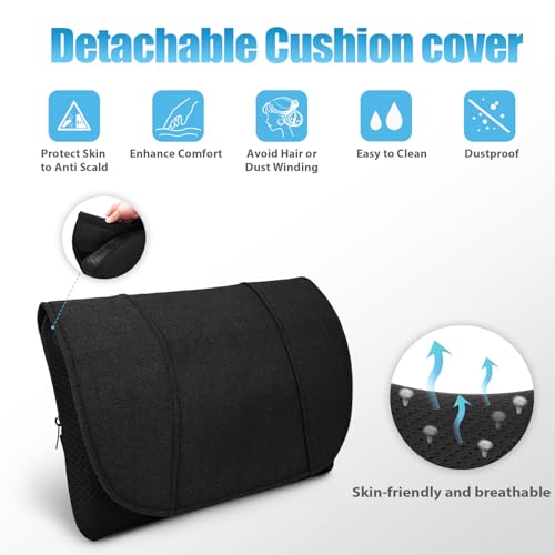 WOQQW Back Massager with Heat, Shiatsu Back and Neck Massager, Deeper Tissue Kneading Massage Pillow for Shoulder, Leg, Foot, Body Relieve Muscle Pain - Relax Gift for Her/Him/Friend/Dad/Mom - Image 6