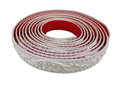 Itta 1-2/5 Inch X 16 Feet Flexible Molding Trim Peel And Stick Self Adhesive Crown Molding Ceiling Molding Wall Trim Photo Frame For Home Décor #TOP11