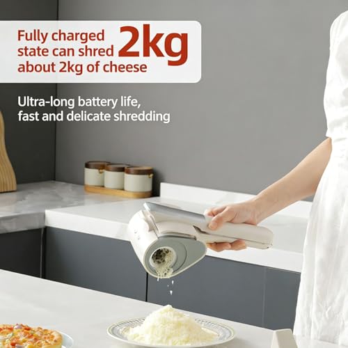 Râpe rotative à fromage électrique portative rechargeable pour briser la glace dure - 3