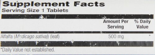 KAL Alfalfa 8 Grain Tablets, 500 mg, 250 Count - Thumbnail 5