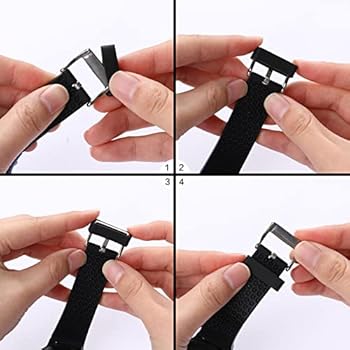 10 stuks 22 mm horlogebandhouderlus, siliconen horlogeband, vervangende rubberen bevestigingsringen, bandhouder, compatibel met Garmin Smart Watch-polsbandje, zwart