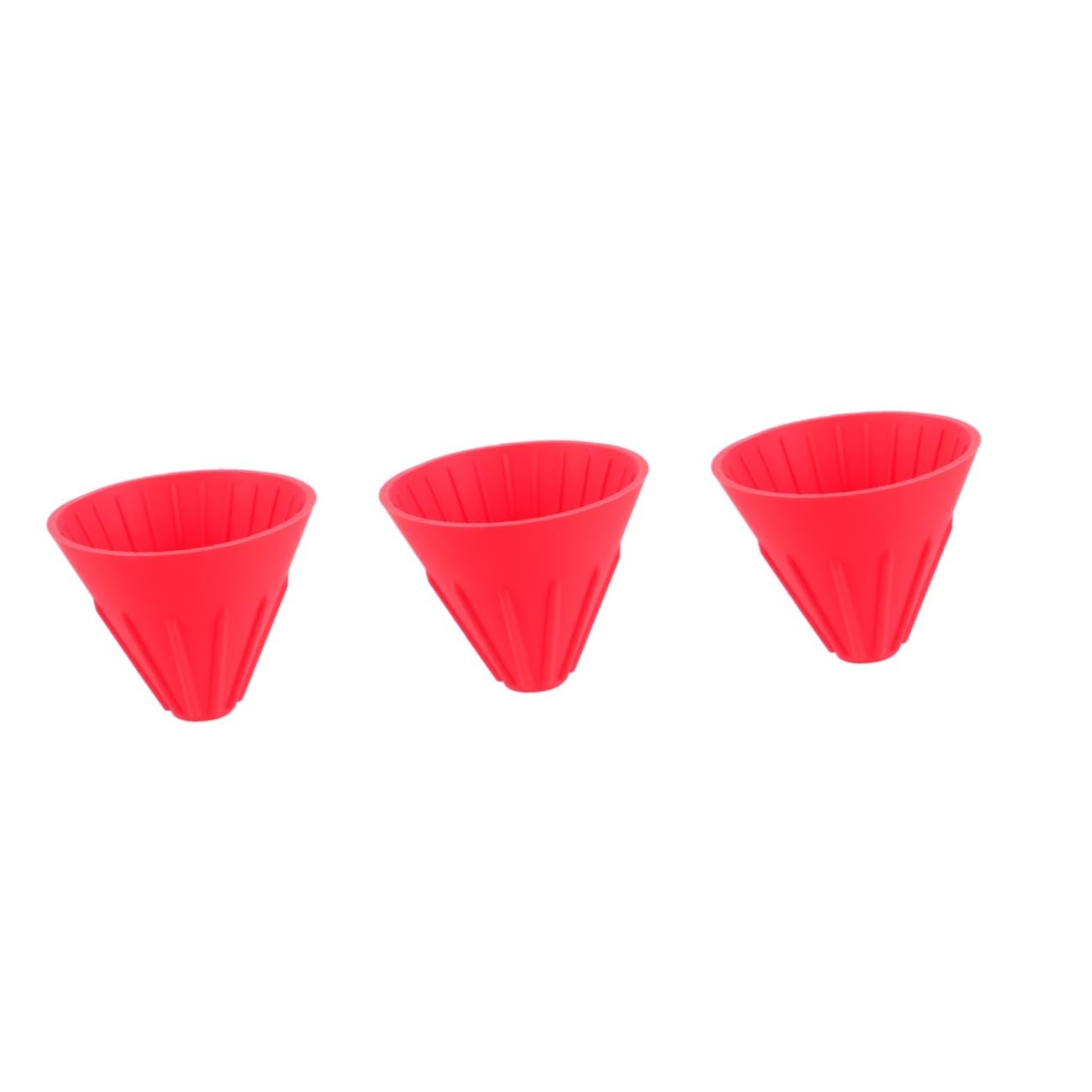 Mikikit 3pcs Coffee Funnel Stylish Type Filter Easy to Clean Kitchen Tool for Home Brewing Reusable and Coffee Dripper