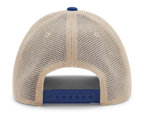Gorra Trucker Malla Azul/Khaki Ajustable miniatura 2