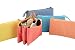UQueen® Fashion Creative Candy Color Three Layer Large Capacity Zipper Cosmetic Makeup Storage Bag,Simple Lovely Cute Canvas Multi-functional Stationery Pencil Pen Case Bag (Orange)