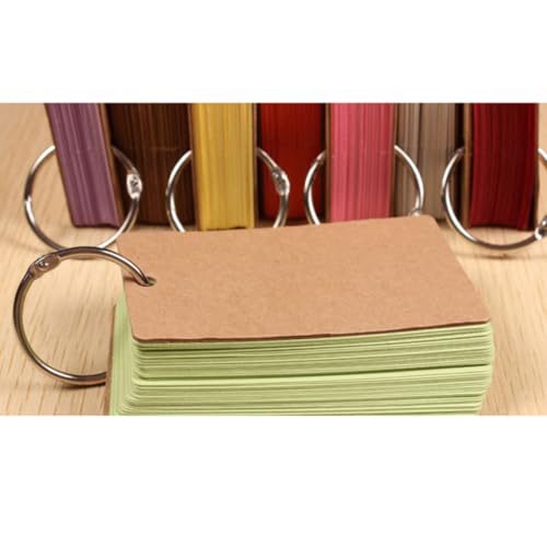 Tarjetas para estudiar de papel con anillas para memorizar apuntes sin desorden 2