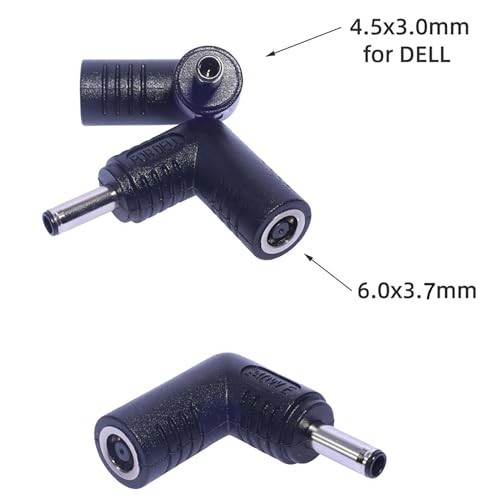 Qaonsciug Adaptador para portátiles DC6.0 x 3.7, 240 W a 7.4 x 5.0 mm, 5.5 x 2.5 mm, 5.5 x 2.1 mm, 4.5 x 3.0 mm