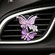 Mrisata 2 Stücke Schmetterling Auto Air Vent Clip Auto Duft Auto Diffusor Lufterfrischer Auto Bling Zubehör (Lila)