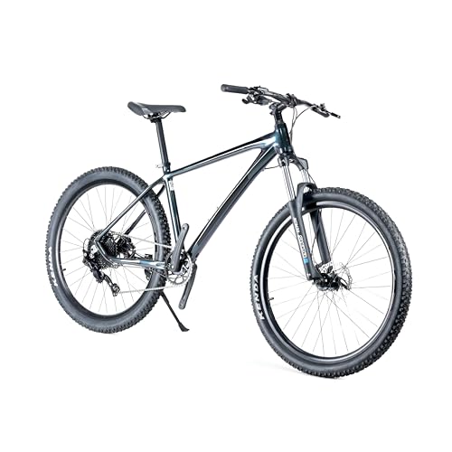 Image of United Detroit 4.2 27.5T Mountain Bike - 10-Speed Shimano Deore, SR Suntour XCM HLO Suspension, Shimano MT200 Hydraulic Disc Brakes - Chroma Grey