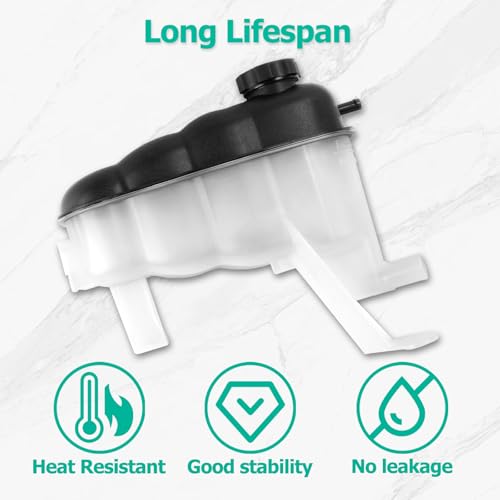22870828 Engine Coolant Reservoir Tank with Cap Compatible with Silverado 1500 Sierra 1500 Suburban Tahoe Yukon Escalade 2007-2013 Coolant Overflow Tank Replace 603-054 by PYHAUTO - Used condition - Image 4