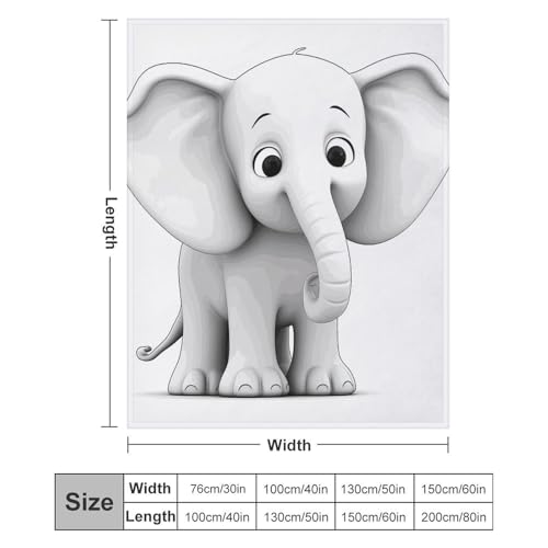 Couverture éléphant en flanelle douce et microfibre premium pour lit - 3