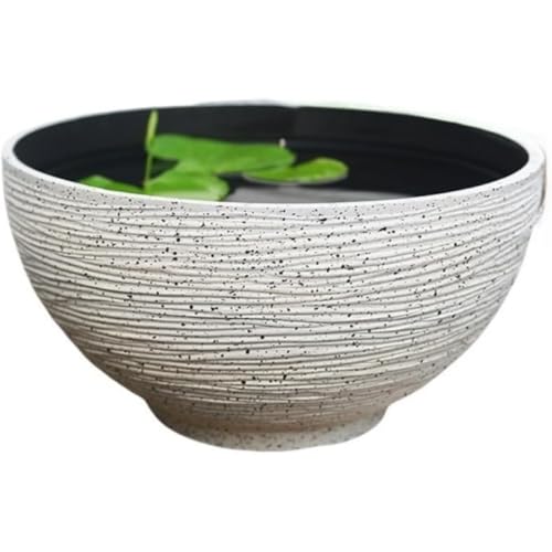 Sutenno 金魚鉢 水耕植木鉢 大型 睡蓮鉢 厚手 プラスチック製 外