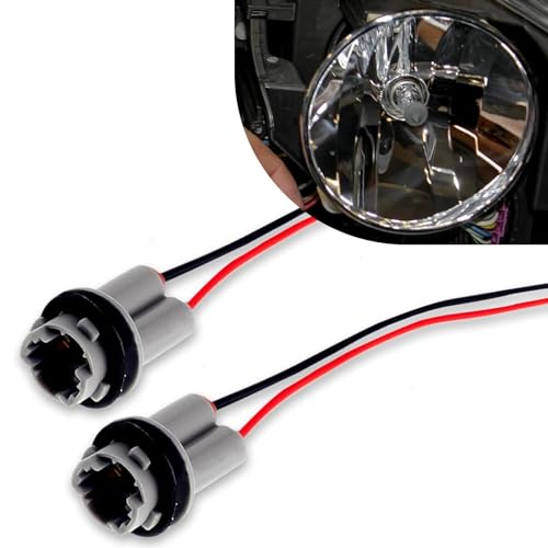 leediga 2 PCS T10 Car Harness Pigtail Socket, Connectors Pre-Wired Wiring Sockets, Waterproof Turn Signal Tail Stop Light Harness Wiring Socket Adapter, Universal for Most Cars (Grey)