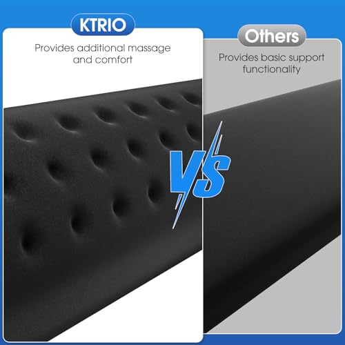 image for KTRIO Upgrade Memory Foam Keyboard Wrist Rest Set - Massage Holes Desi