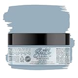 Dixie Belle Silk All-in-One Mineral Paint - Quiet Cove (4oz) - Blue-Gray Water Based Built-In Primer + Topcoat for Wood + Metal - Durable Furniture Paint - Low Reflective Finish