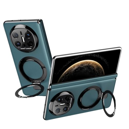 Huawei Mate X6 �Ή��P�[�X�A���߉\�ȃX�^���h�t���A�������U�[�P�[�X [�����L�b�N�X�^���h] [�q���W�ی�] �ϏՌ�&�y�ʐ݌v(Green)