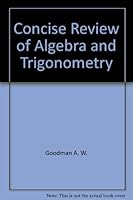 Concise Review of Algebra and Trigonometry 072164161X Book Cover