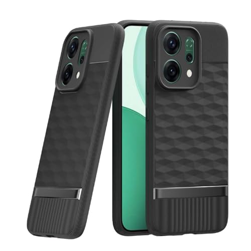 Image of Shockproof Case for Oppo Reno14 5G | Full Camera Protection | TPU Flexible Back Cover for Oppo Reno14 5G (Matte Black)