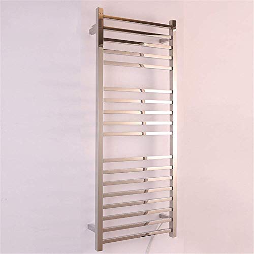 ZQFIDFYR Heated Towel Racks, 304 Stainless Steel Electric Towel Racks Power Saving Wall Mounted Bathroom Accessories Towel Heater (Exposedwiring)