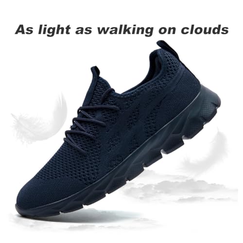 Image of DLWKIPV Mens Running Shoes Sneakers Non Slip Slip On Tennis Lightweight Athletic Cushioned Comfort for Walking Gym Fitness & Daily Training Leisure Sports