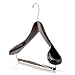 Produktbild HANGERWORLD 5 Premium Holz Kleiderbügel 45cm Sperrbarer Hosensteg Extra Breite Schultern