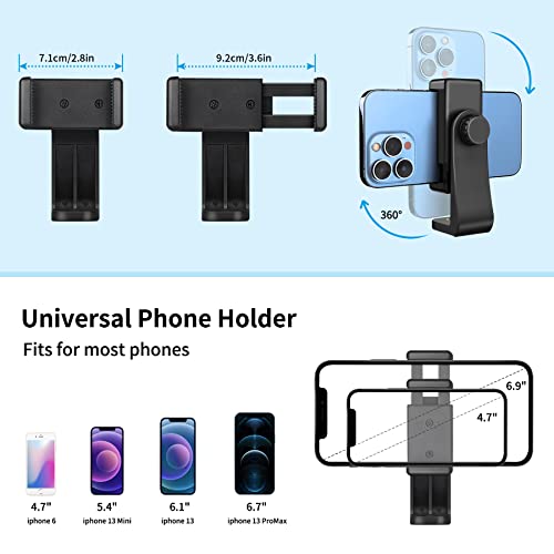 Image of 67 inch Phone Tripod Stand for Recording, Tall Tripod for Cell Phone with Remote, Portable Selfie Stick Tripod, Compatible with iPhone14 13 12 11 Max /Android /Camera