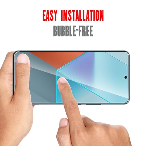 WFTE [2-Pack Protector de Pantalla para Xiaomi Redmi Note 13 Pro 5G / Redmi Note 14S 4G,9H Dureza,Huellas Dactilares Libre,Sin Burbujas,Cristal Templado Protector de Pantalla
