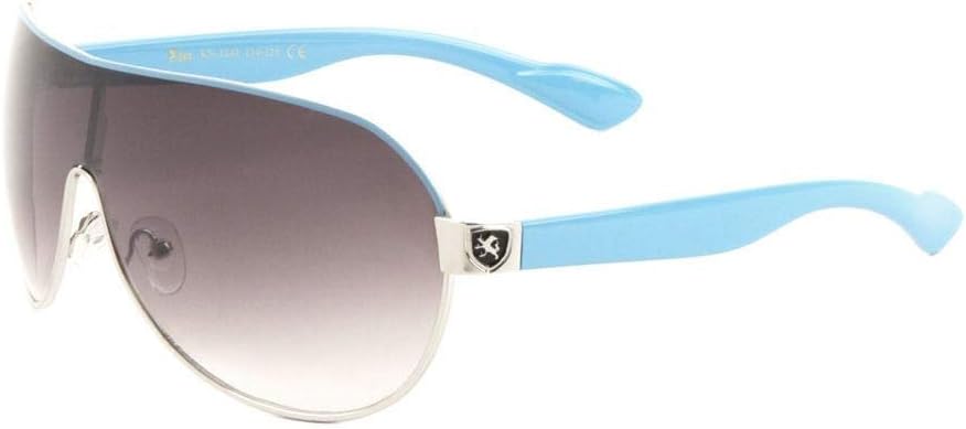 Men's Flat Top Sport Shied Aviator Sunglasses - Multiple Colors