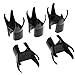 HISTAR 5Pcs Golf Ball Pick Up Retriever Putter Grip Finger Rubber Picker 4-Prong Pick Up Tool Black