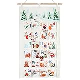 【Calendrier de l'Avent Animaux d'Hiver】Ce calendrier de l'Avent à faire soi-même présente des motifs de dessins animés populaires et adorables, tels que bonhomme de neige, ours polaire, lapin, renard, pingouin, écureuil, hérisson, etc. Il plaira aux petits comme aux grands, pour une expérience interactive et amusante pendant les fêtes.