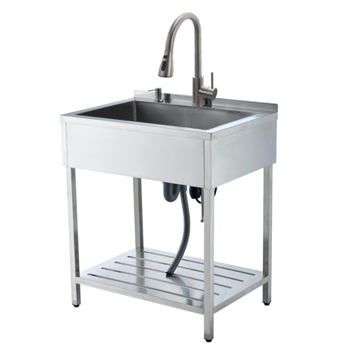 WMXQX Stainless Steel Utility Sink 30.7
