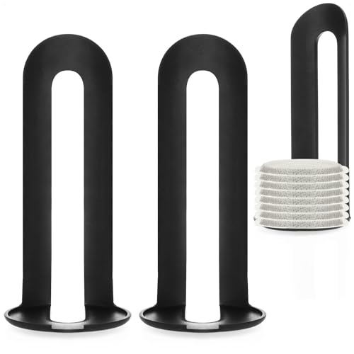 Com-Four® 3 x Spintore per cialde di caffè - Accessori per cialde di caffè - Pratico Spinta per cialde (Accessori - 3 Jacks - Nero)
