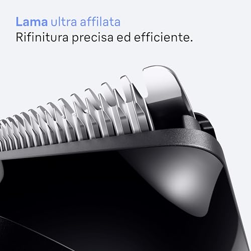 Braun Regolabarba Uomo Series 3, +6 Strumenti Di Styling, Lama Ultra Affilata, 50 Min Di Utilizzo, 40 Lunghezze, Rasoio Elettrico Barba, BT3565, Nero/Blu - Immagine 3